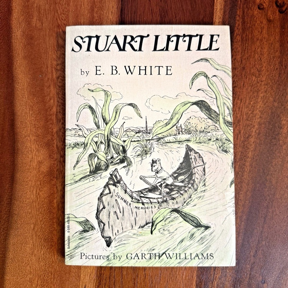 Stuart‎ Little E.B. White 1987 Scholastic First Print Paper Back Illustrated